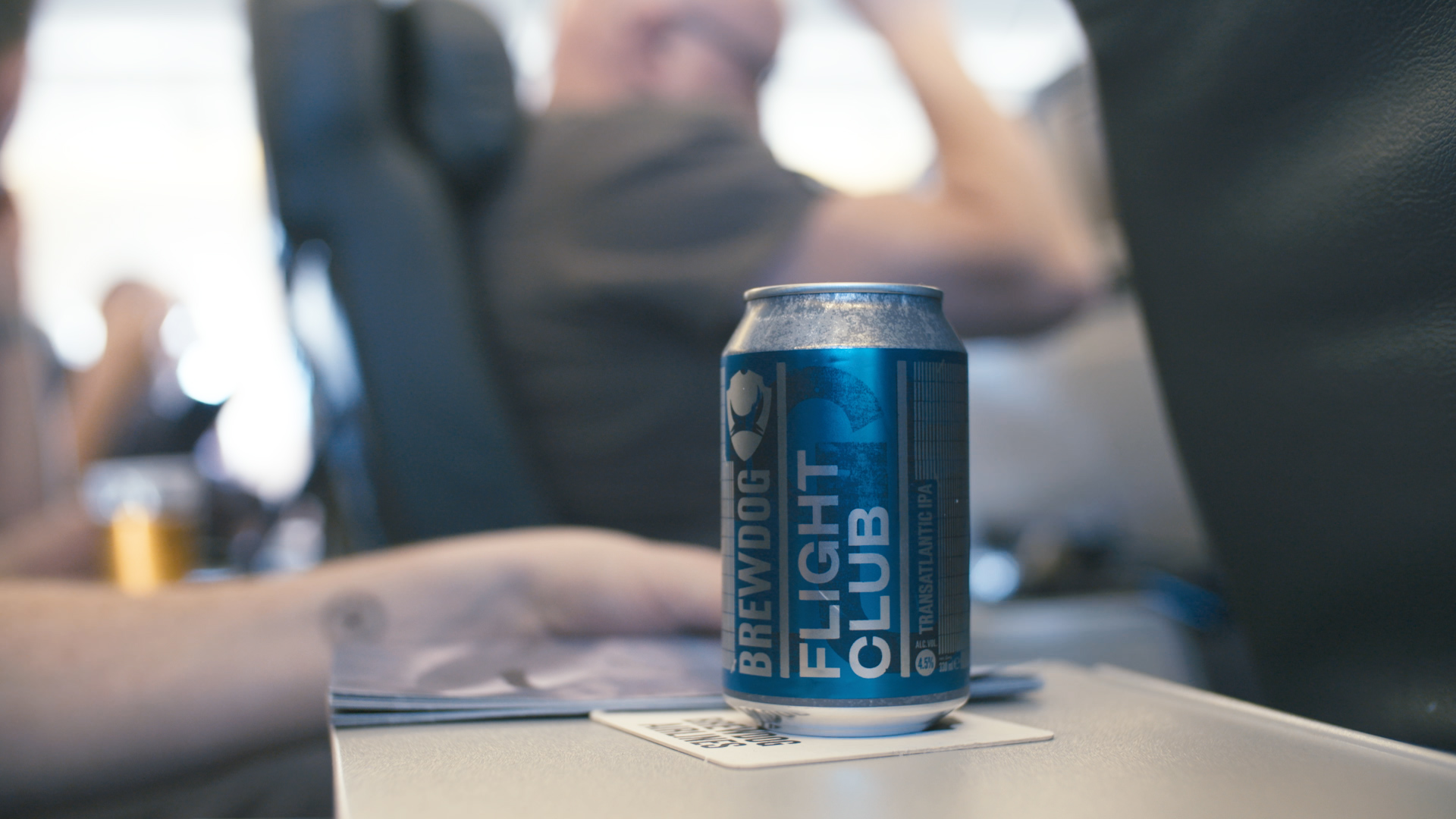 BrewDog Flight Club, a 4.5% IPA brewed specifically for the maiden flight on BrewDog Airlines
